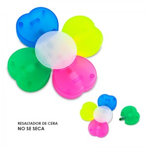 Resaltador Magico en Cera Flower - 4 colores OF-449